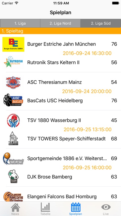 bib-Ticker für die DBBL screenshot-4