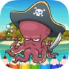 Pirate Coloring Book Pages - Painting Game for Kid