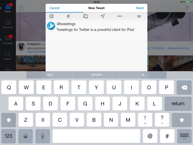 Tweetings for Twitter (iPad edition) screenshot-3