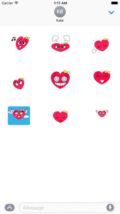 Moving Heart in Love Lovemoji