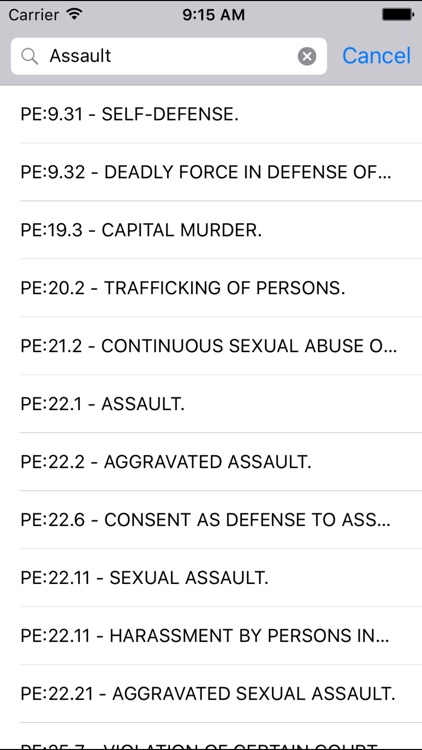 TXLaw Penal Code