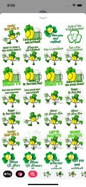 Softball St. Pat's Stickers(圖1)-速報App