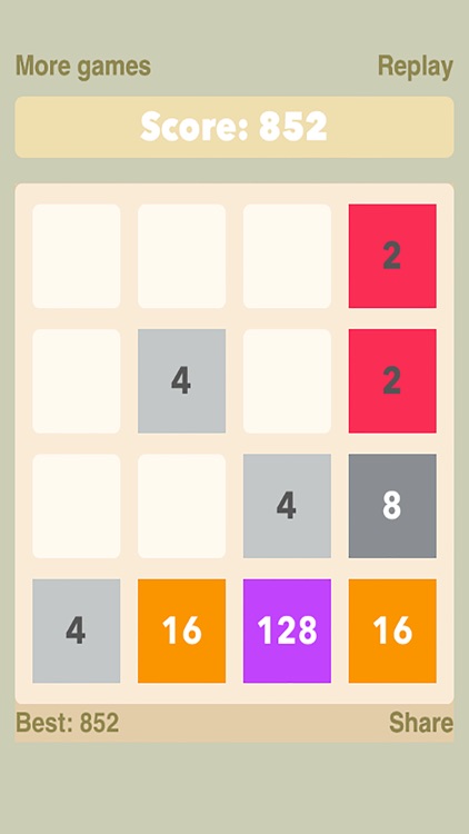 2048 Game - Endless Mode