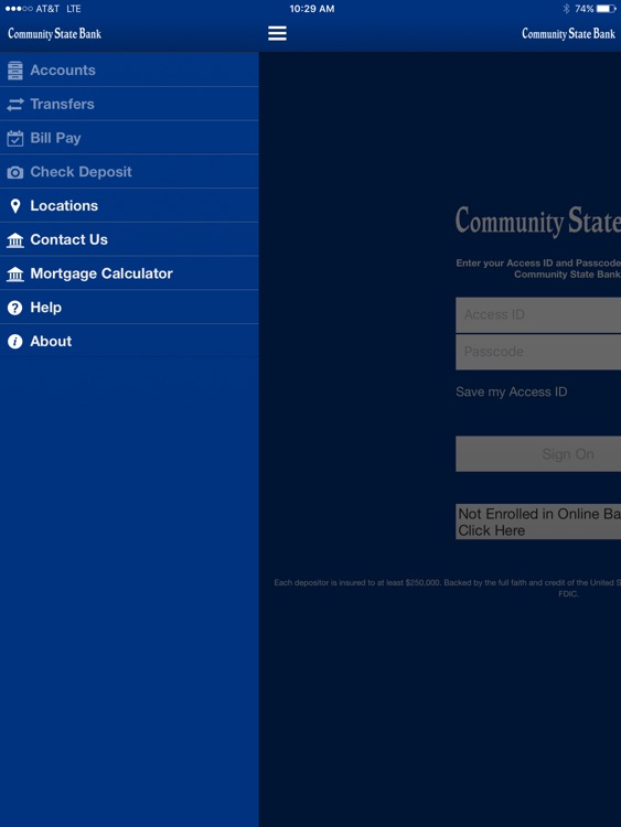 Community State Bank IA for iPad