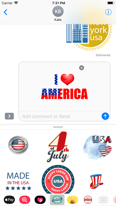 Presidents Day USA Stickers screenshot 3