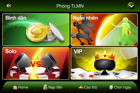 Game Bài Tặng Xu Tiến Lên Chắn Phỏm Online 2016. screenshot 2