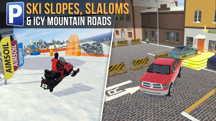 Ski Resort Parking Sim Ice Road Snow Plow Trucker screenshot-4