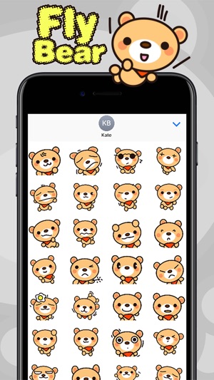 Fly Bear Sticker Pro - Cute & Emotional Stickers(圖2)-速報App