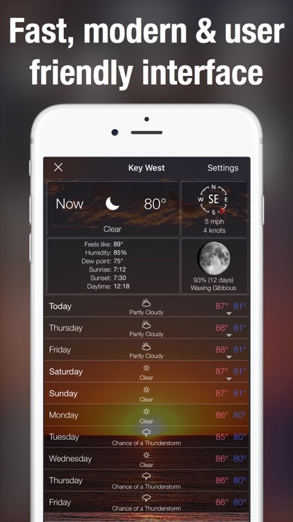 10 Day Weather & NOAA extended hourly forecast + screenshot-3