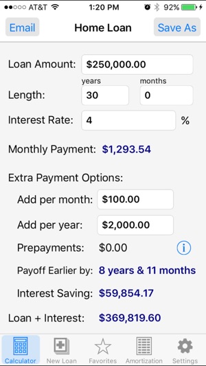 loan calculator pro on the app store loan payoff calulator
