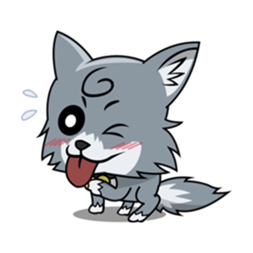 Cute Wolf Sticker For iMessages