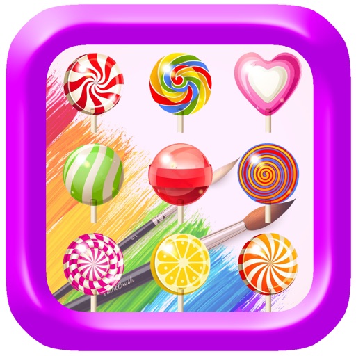 Baby Coloring Pages Candy Game icon