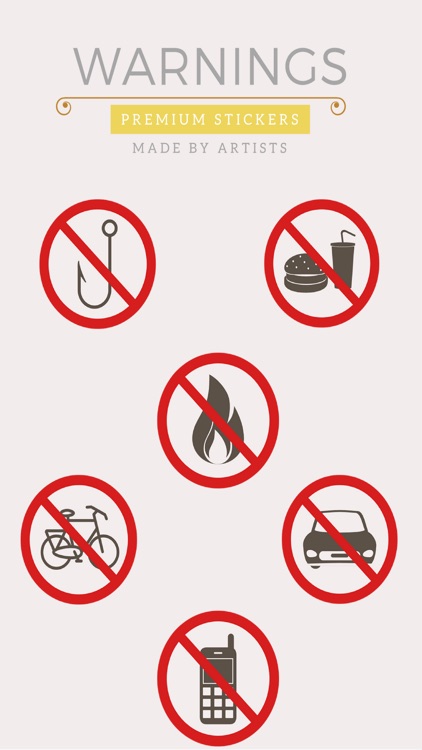 Warning Stickers - Follow the rules