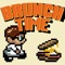 Brunch time is a quick paced game reminiscent of the retro classic "Pac Man"
