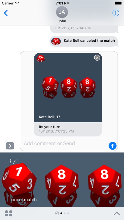 RPG D12 Role-Player Dice for iMessage screenshot-3
