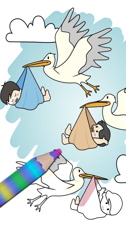 Storks Coloring Book for kids - Premium screenshot-3
