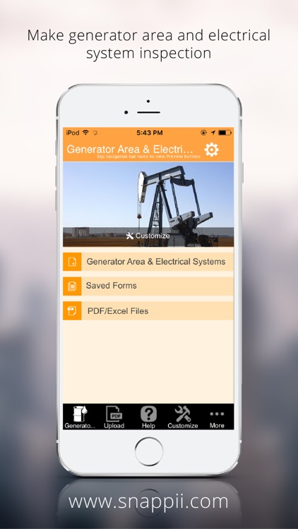 Generator Area & Electrical Systems Inspection App