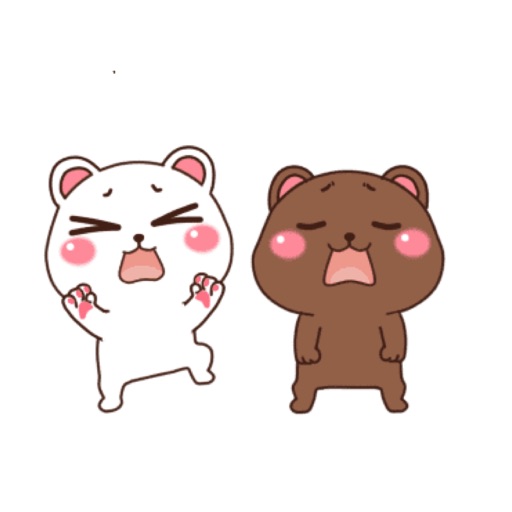 Couple Bear Animated Stickers icon