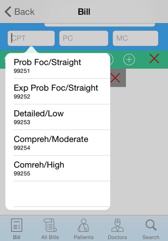 Gastro ICD10 Billing screenshot 2