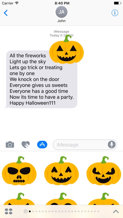 Pumpkin Halloween Emoji Sticker #1