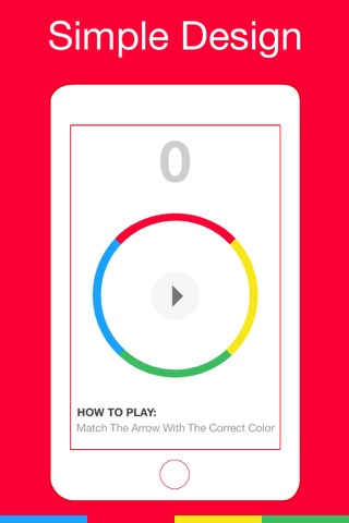 Rainbow circle- Flip the color and dive to win. Rolling sky type game. ball bounce up and up screenshot 2