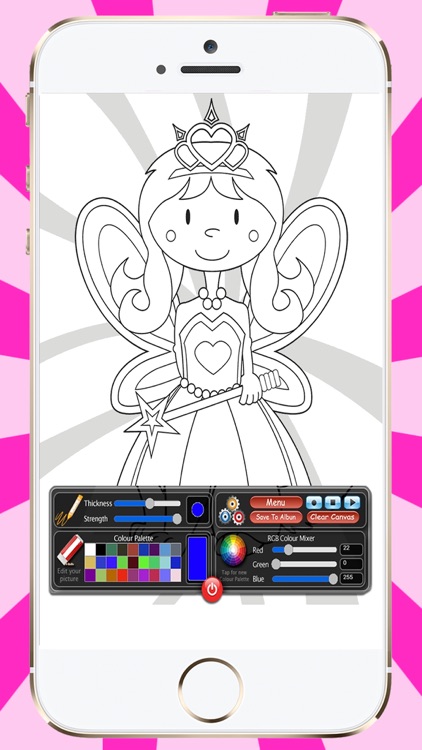 100 Princess Coloring screenshot-3