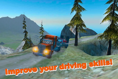 Car Transporter Offroad Driver 3D screenshot 4