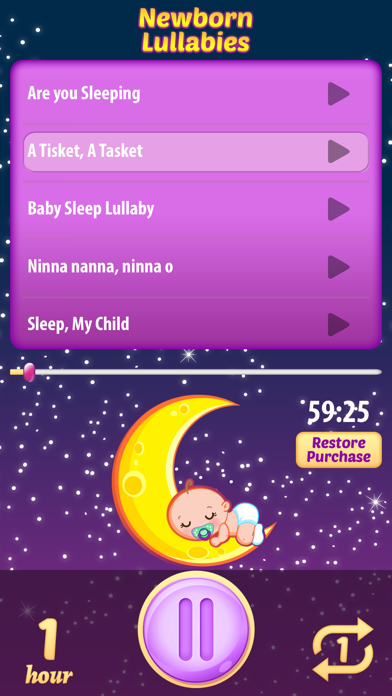 How to cancel & delete Newborn Lullabies Sweet Dreams Baby Relaxation from iphone & ipad 3
