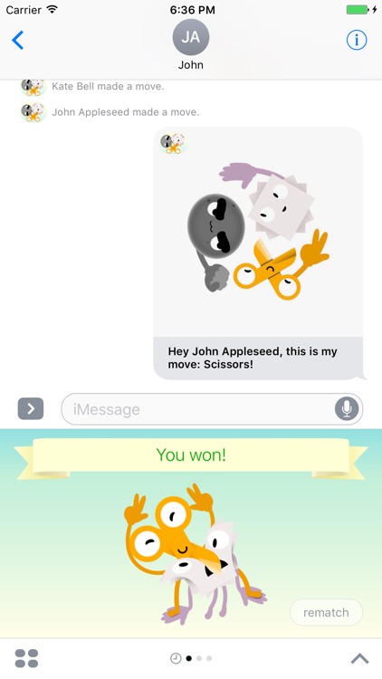 Rock-Paper-Scissors: Game for iMessage