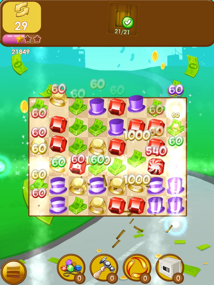 Capitalist Millionaire Match 3 Puzzle Game