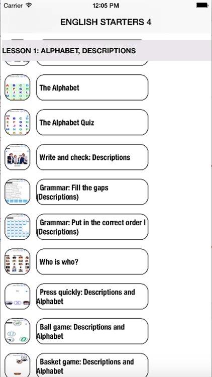 English Segundo de Primaria Level Starters 4 for iPhone