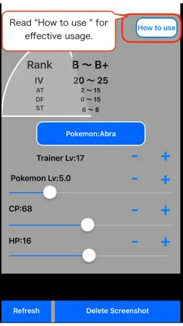 Game screenshot IV Calculator Z for PokemonGO hack