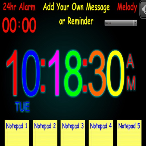 Sticky Digital Alarm Clock Icon