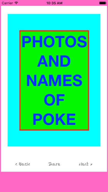 Photos And Names For Pokemon