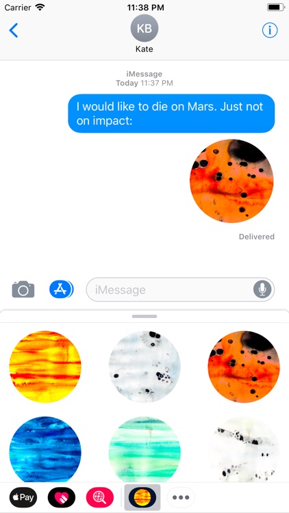 Abstracts Planetary Stickers