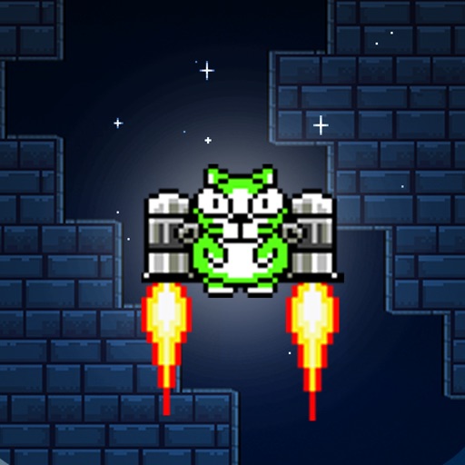 Kitty Jetpack-a very tortuous  Pixel adventure game!Not flappy Not 2048!Not bird! Icon