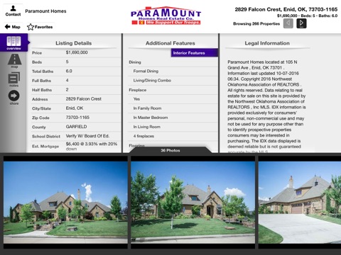 Paramount Homes Real Estate Co for iPad screenshot 4