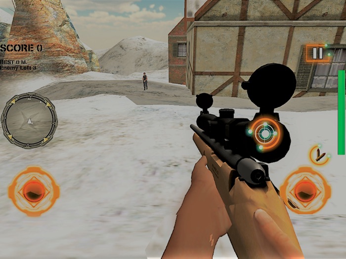 산 총 저격 3D 사수