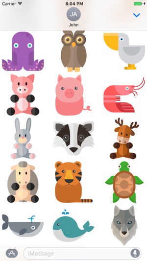 Animix Cute Animal Stickers for iMessage(圖2)-速報App