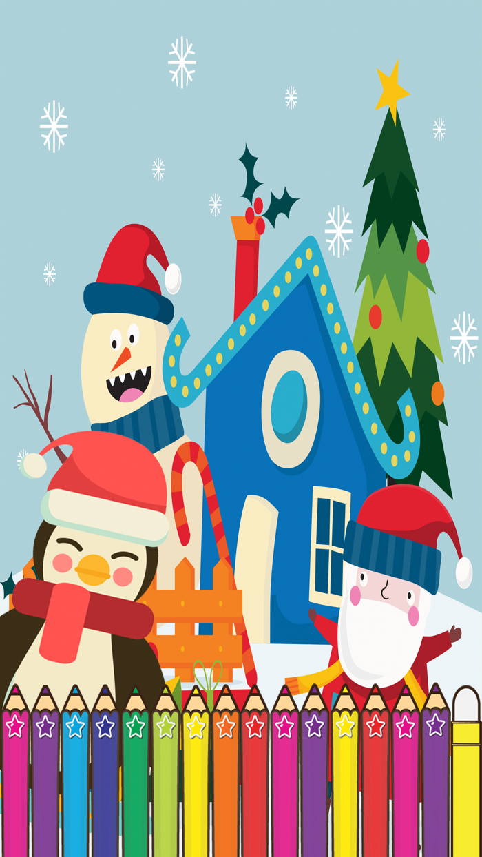 Christmas Coloring for kid Holiday Games