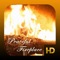 Peaceful Fireplace for your TV, Tablet and Phone features 2 beautiful fireplaces in full screen 1080 HD with beautiful harp and piano music and crackling fire SFX