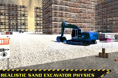 Sand Excavator Simulator 3D – Construction Zone Crane Operator and Heavy Dump Truck Driving Challenge screenshot 2