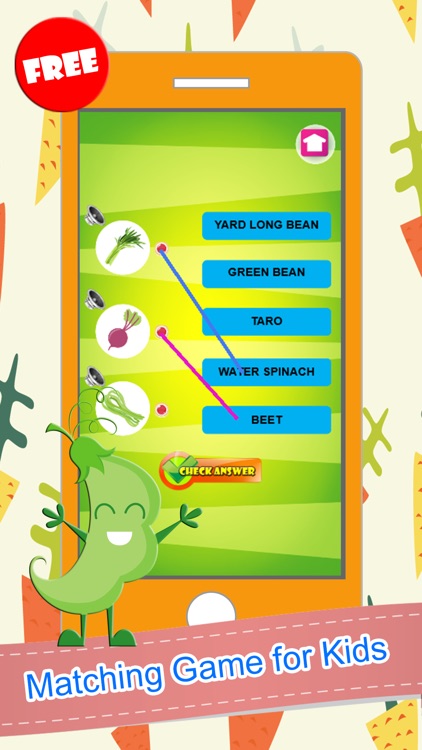 Vegetable Word Picture Matching Puzzles Fun Games screenshot-4