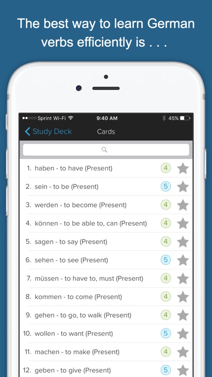 Learn German Verb Conjugations screenshot-3