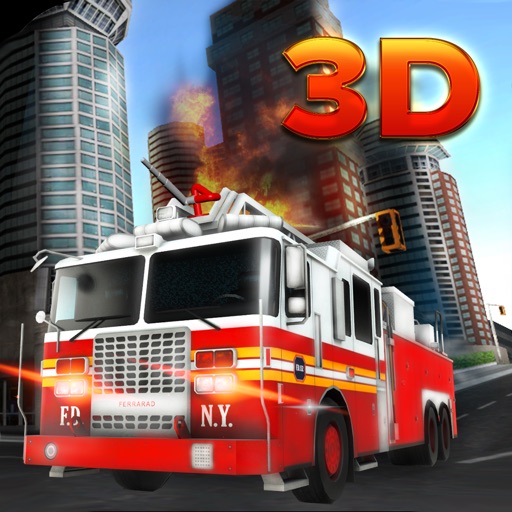 911 Fire Truck Rescue 3D - Rescue As A Real Police Fire-Truck Ambulane Sim Game