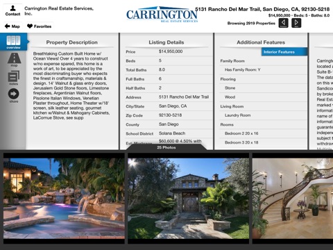 Carrington Real Estate (CA) for iPad screenshot 3