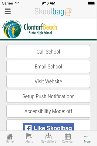 Clontarf Beach State High School - Skoolbag screenshot 4