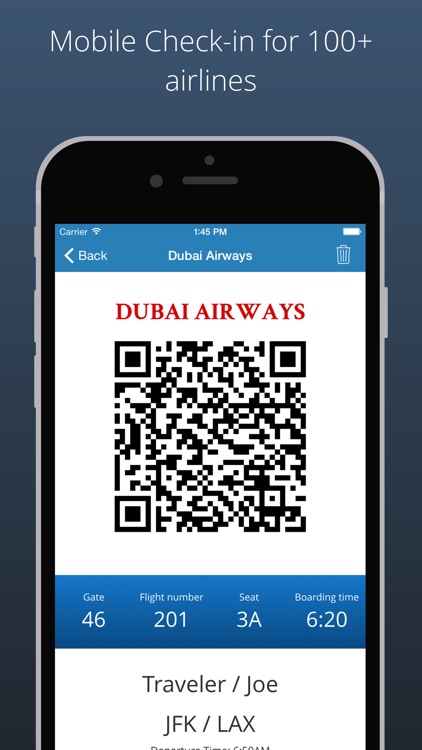 Boarding Pass - Flight Check In & Schedule Manager