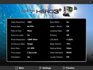 Screenshot 1 Remote Control for GoPro Hero 3+ Black iphone