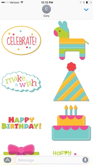 Birthday Party Sticker Pack